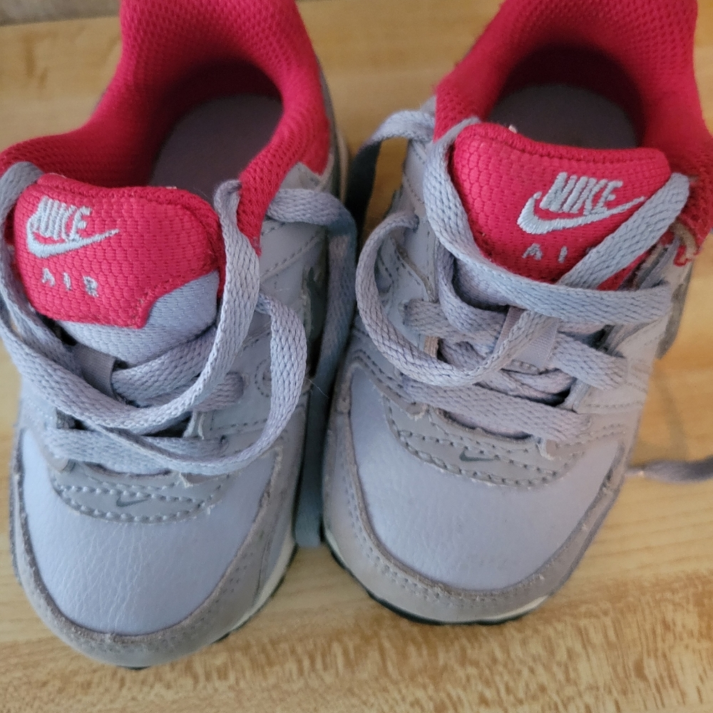 Grey and red Nike